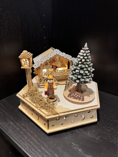 Spieluhr aus holz mit - spieluhr, led