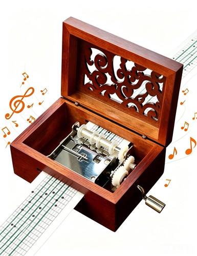 Musikdose töne holz diy - musikdose,