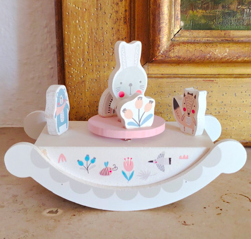Holz spiel figur hase auf - holz,