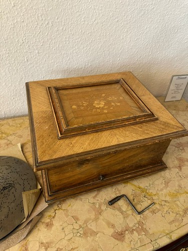 Polyphon antik mit lochplatten - polyphon,