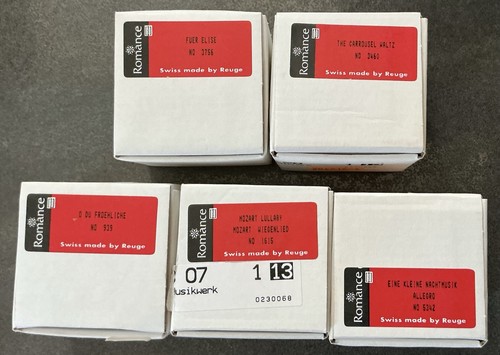 Reuge romance spielwerke - 5x,